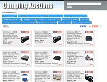 Tablet Screenshot of campingauctions.org
